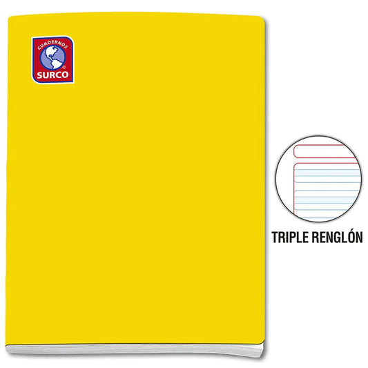 CUADERNO TRIPLE REGLON SURCO