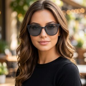Lentes negros de sol